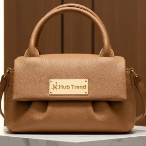 The Icon Luxury Genuine Leather Handbag by Hub Trend